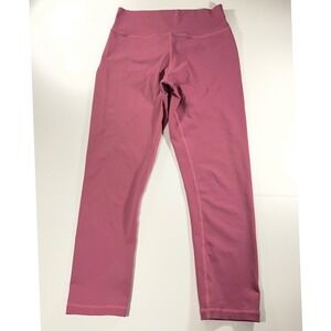 Muscle Nation Womens High Waisted Scrunch Butt Leggings Mauve Pink Size Large